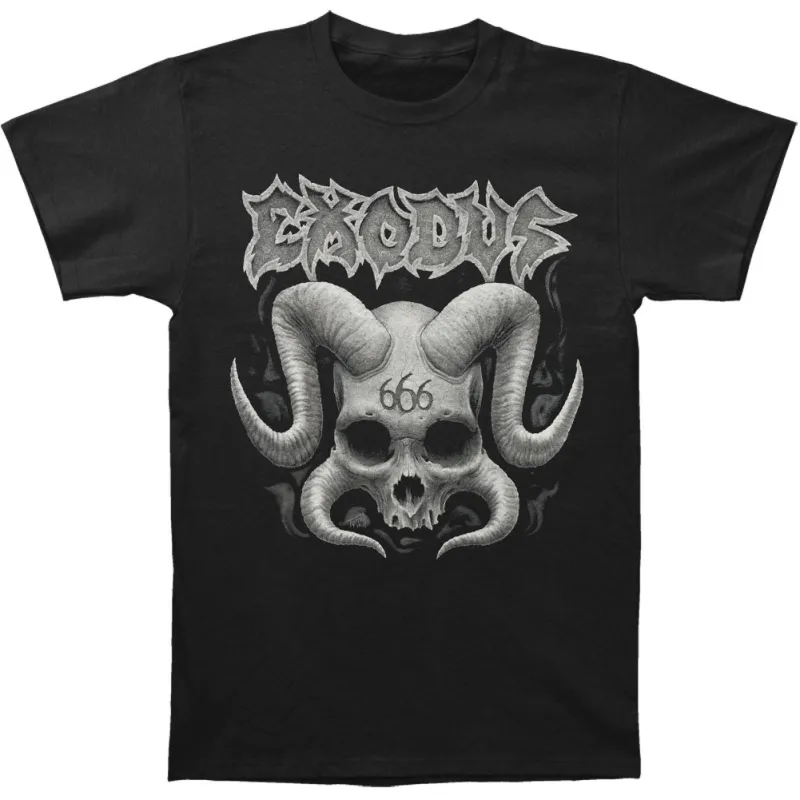 Horned Skull T-shirt sold by Rockabilia