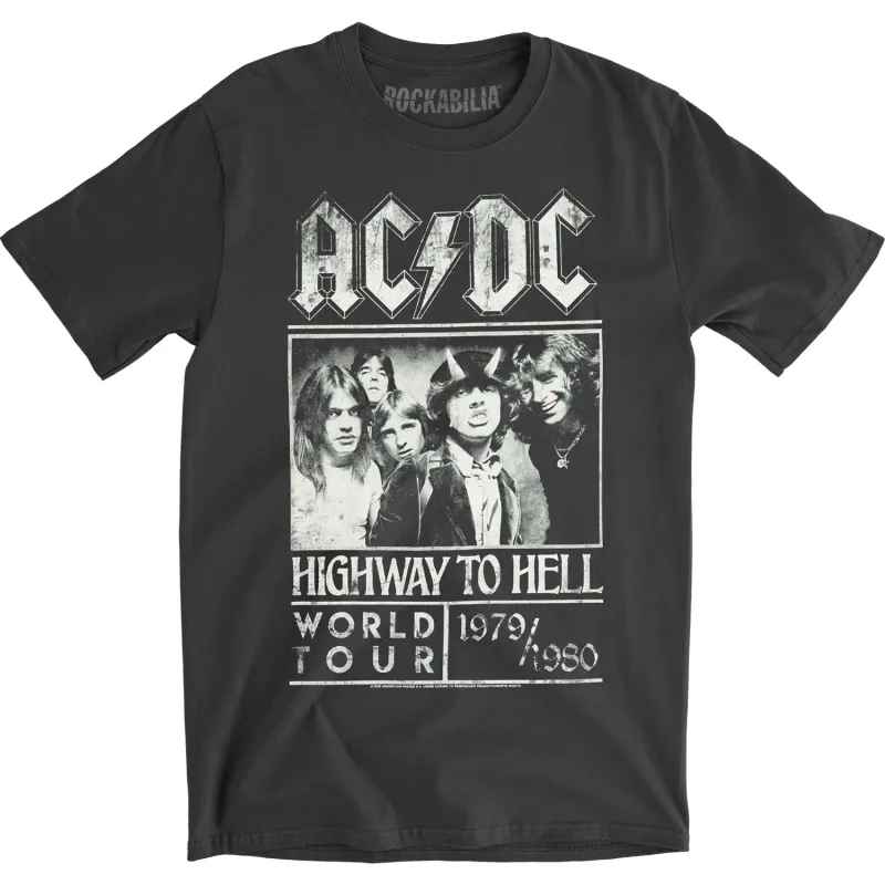 Highway To Hell Poster Vintage T-shirt sold by Rockabilia