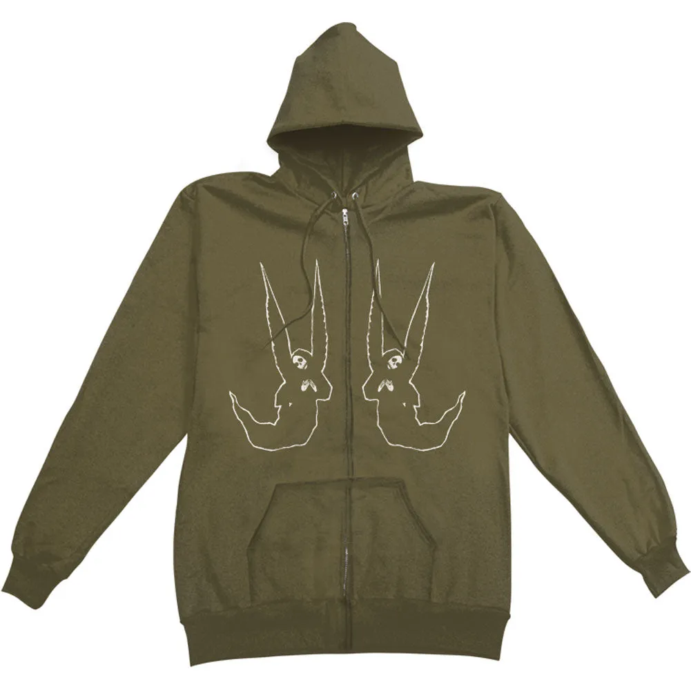 Skangles Zippered Hooded Sweatshirt sold by Rockabilia