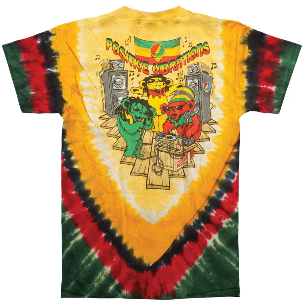 Positive Vibrations Tie Dye T-shirt sold by Rockabilia product image thumbnail 2