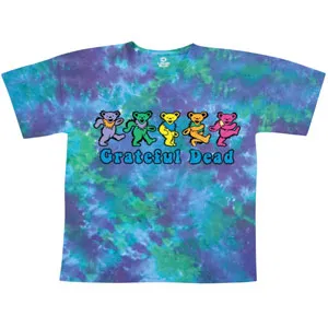 Dancing Bears Tie Dye T-shirt sold by Rockabilia