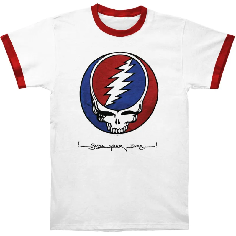 Steal Your Face Ringer T-shirt sold by Rockabilia