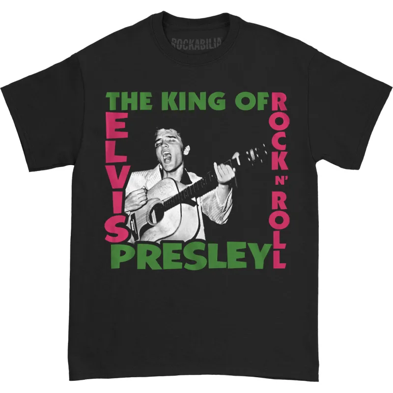 The King Of Rock Mens T T-shirt sold by Rockabilia