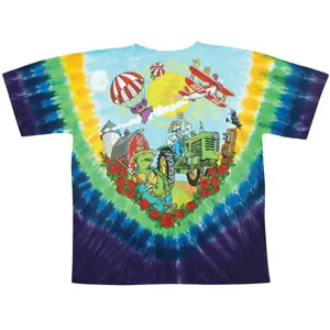 Bi-Plane Bears Tie Dye T-shirt sold by Rockabilia product image thumbnail 2