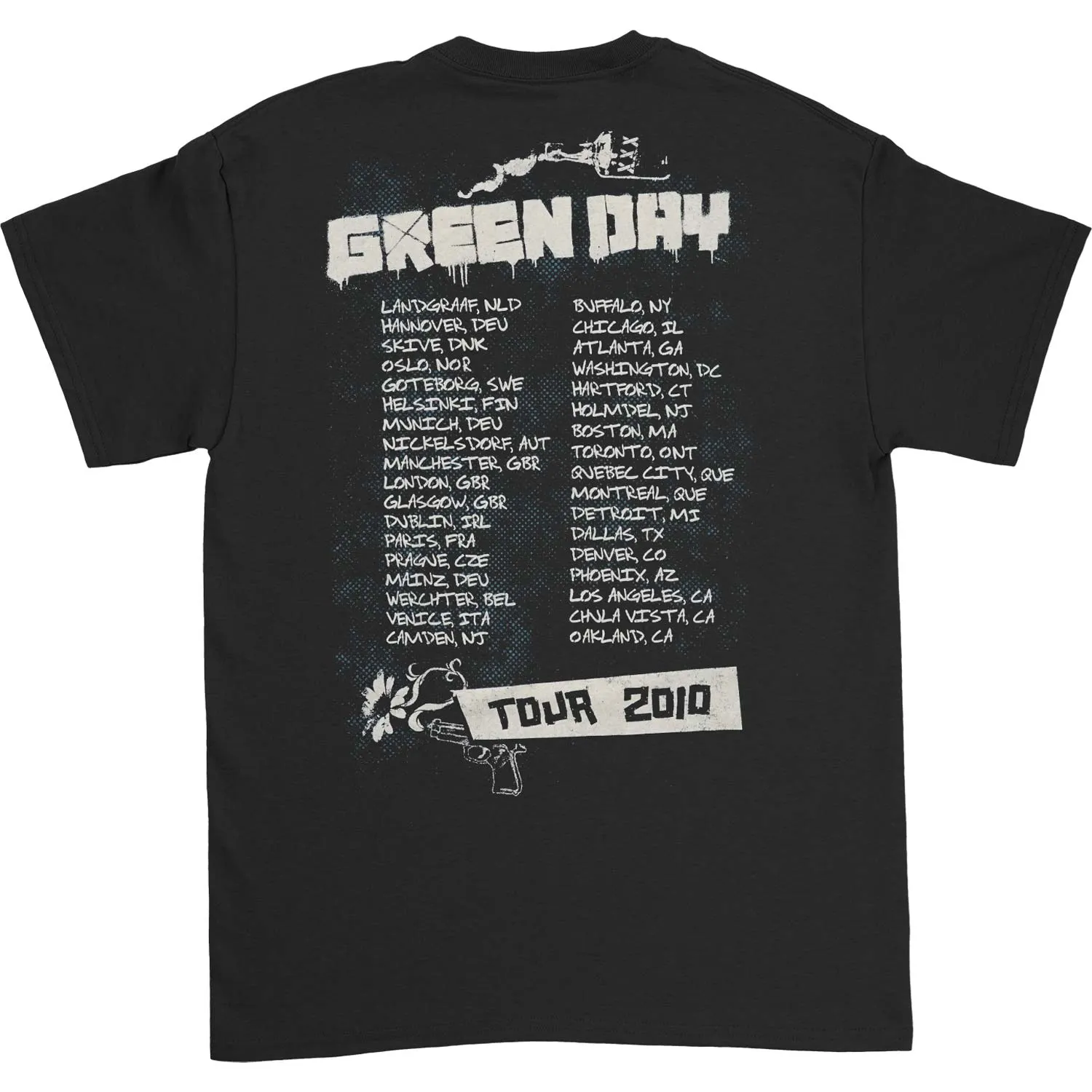 Gray Wall 2010 Tour T-shirt sold by Rockabilia product image thumbnail 2