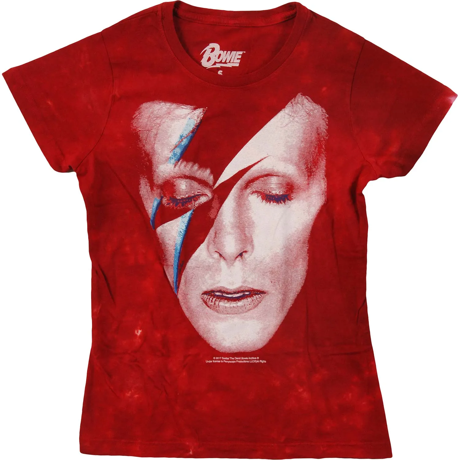 Aladdin Sane Womens Long Length Womens T-shirt sold by Rockabilia