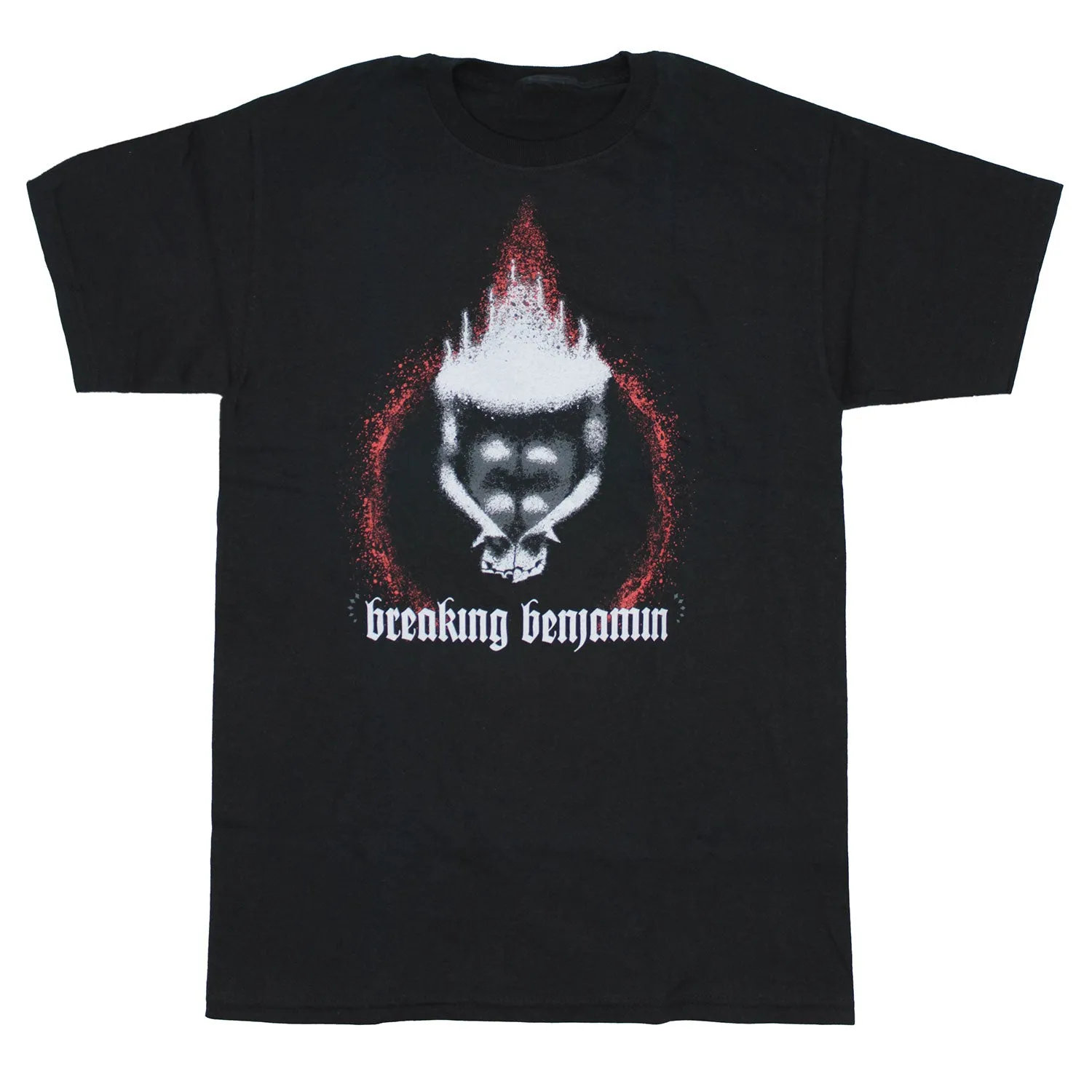 Burning T-shirt sold by Rockabilia
