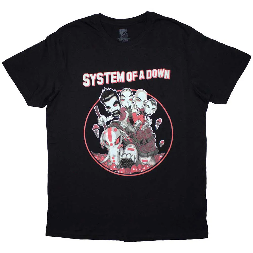 System Of A Down Mushroom People T-shirt sold by Rockabilia