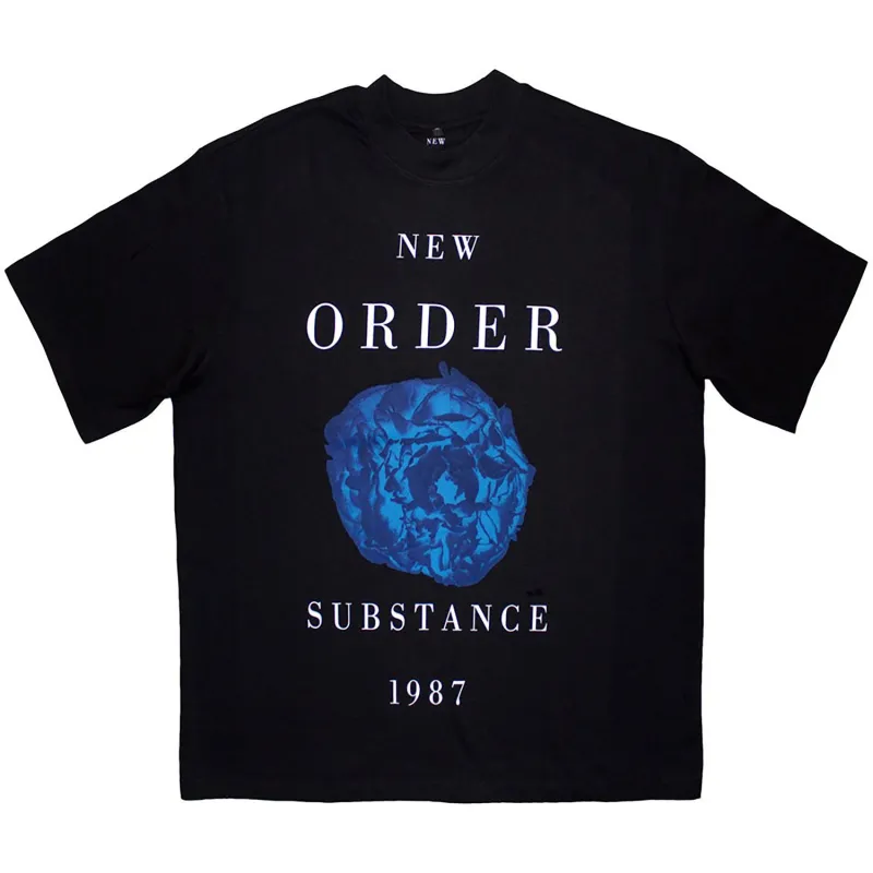 New Order Substance 1987 Oversized Boxy Tee Vintage T-shirt made by Rockabilia