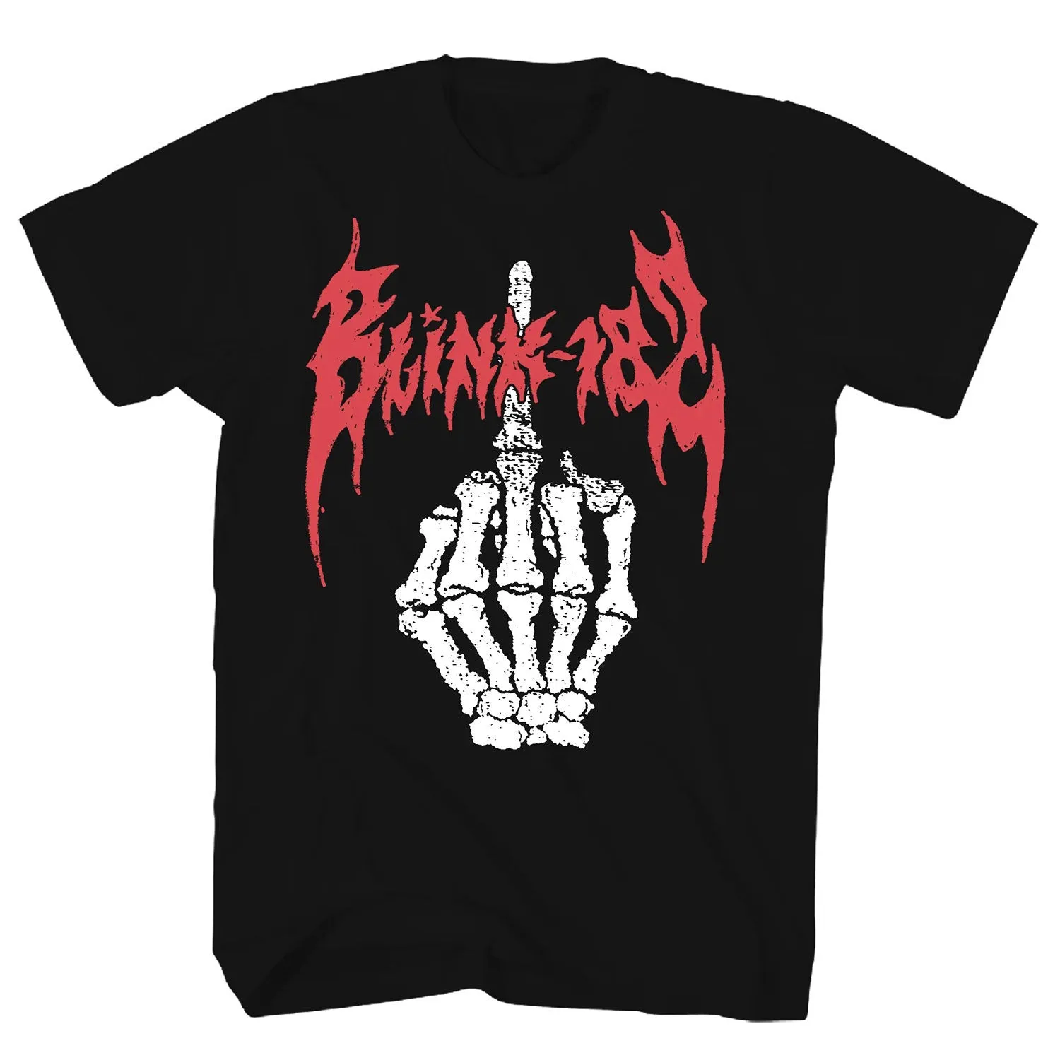 Blink 182 Skeleton Finger T-shirt sold by Rockabilia