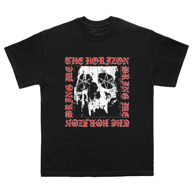 Bring Me The Horizon Skull Square T-shirt made by Rockabilia