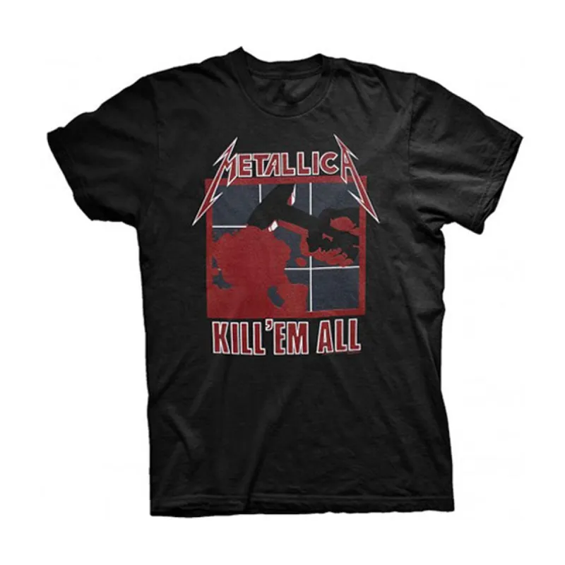 Kill 'Em All (Back Print) Slim Fit T-shirt sold by Rockabilia