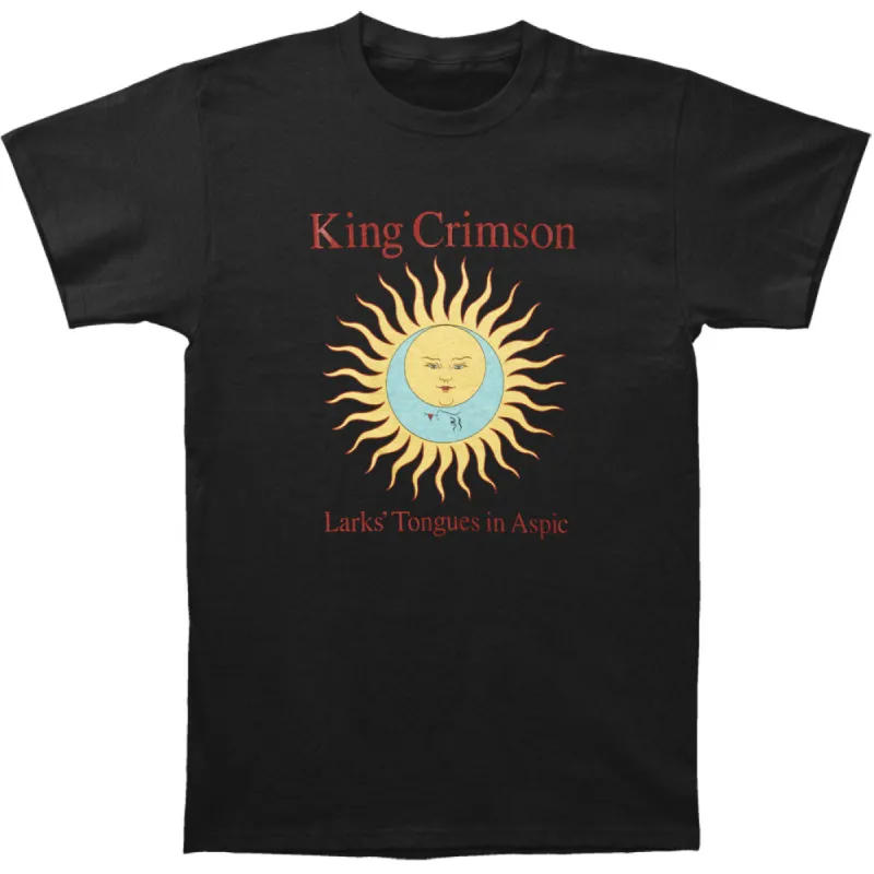 Larks' Tongues in Aspic (Black with text) T-shirt sold by Rockabilia