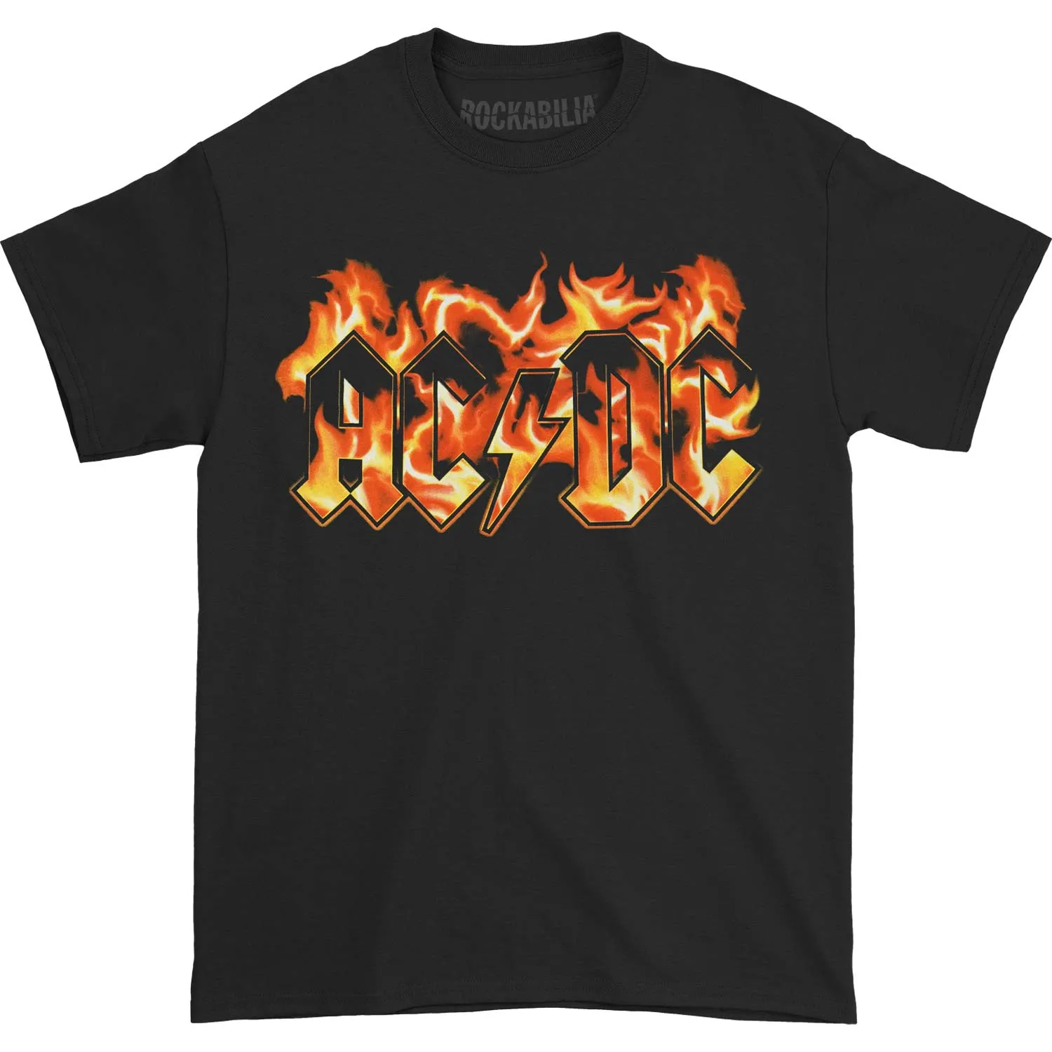 AC/DC Flames T-shirt sold by Rockabilia