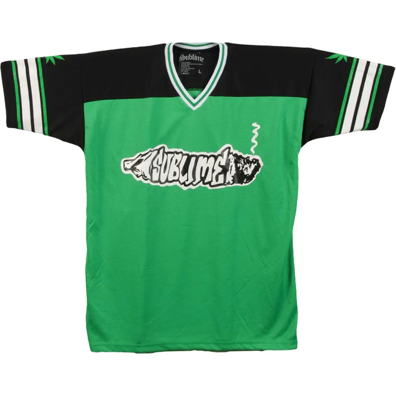 Smoke 2 Joints V-Neck Jersey Soccer  Jersey sold by Rockabilia