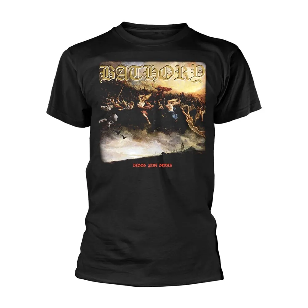 Blood Fire Death T-shirt sold by Rockabilia