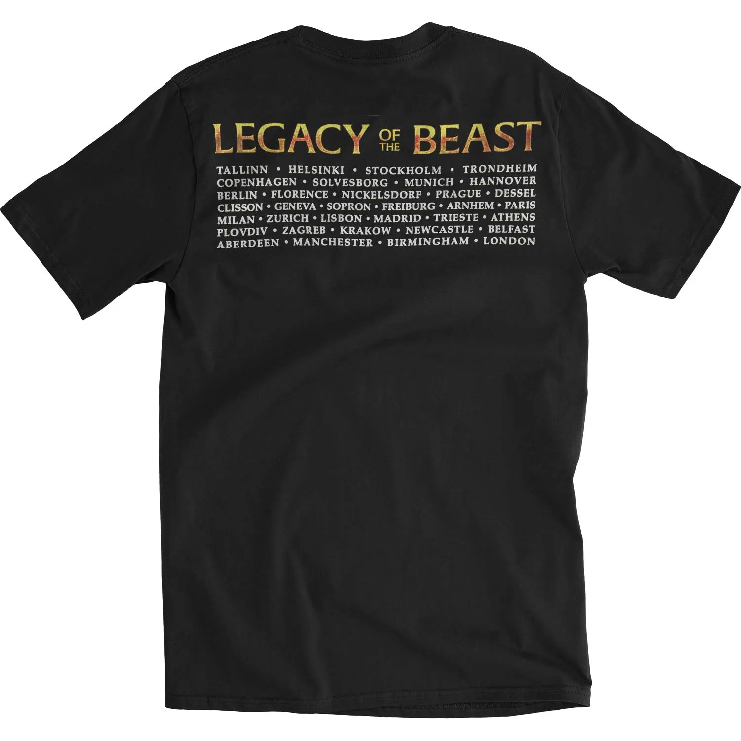 Legacy Of The Beast Tour Slim Fit T-shirt sold by Rockabilia product image thumbnail 2