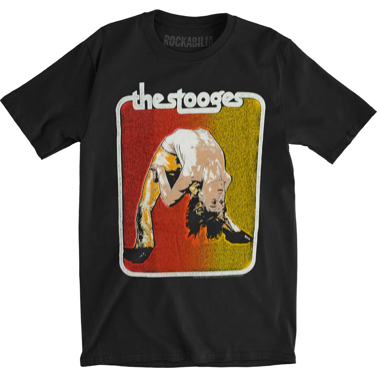 Iggy Pop Backbend Bootleg Slim Fit T-shirt sold by Rockabilia