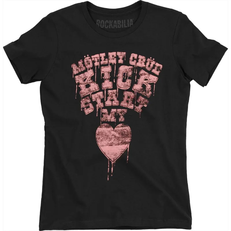 Kick Start My Heart Women's Premium Tee Junior Top sold by Rockabilia