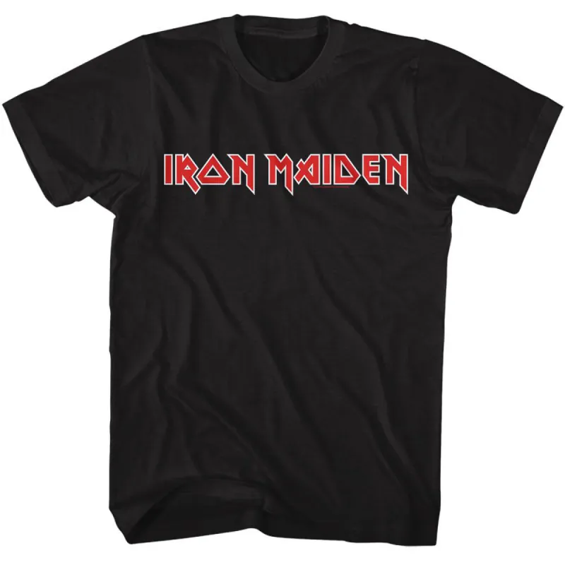 Iron Maiden 2 Color Logo T-shirt sold by Rockabilia