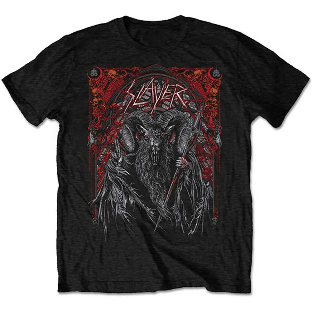 Baphomet European Tour 2018 (Ex Tour/Back Print) Slim Fit T-shirt sold by Rockabilia