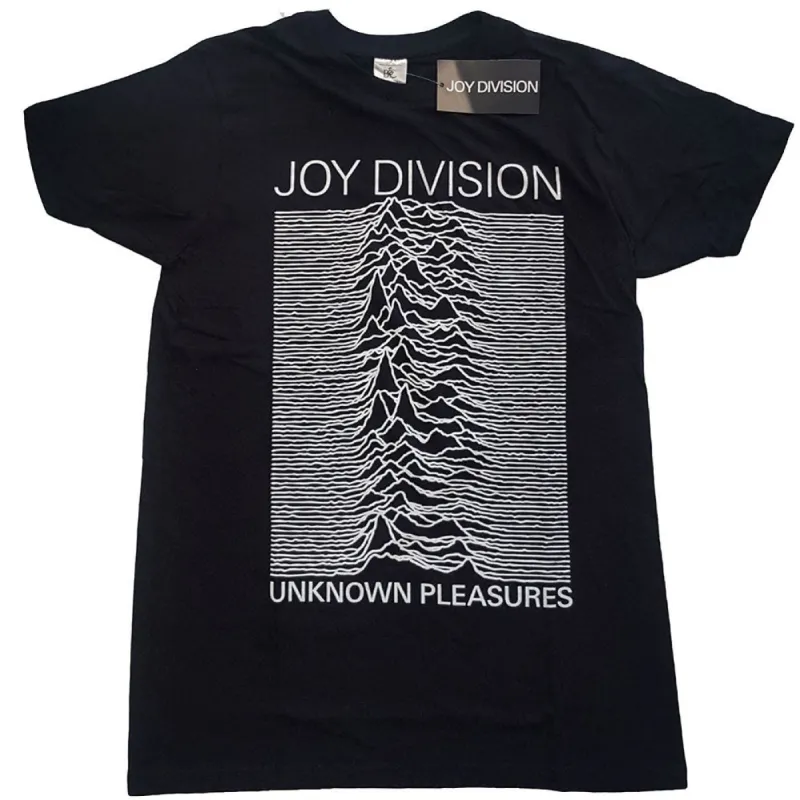 Unknown Pleasures White On Black Slim Fit T-shirt sold by Rockabilia