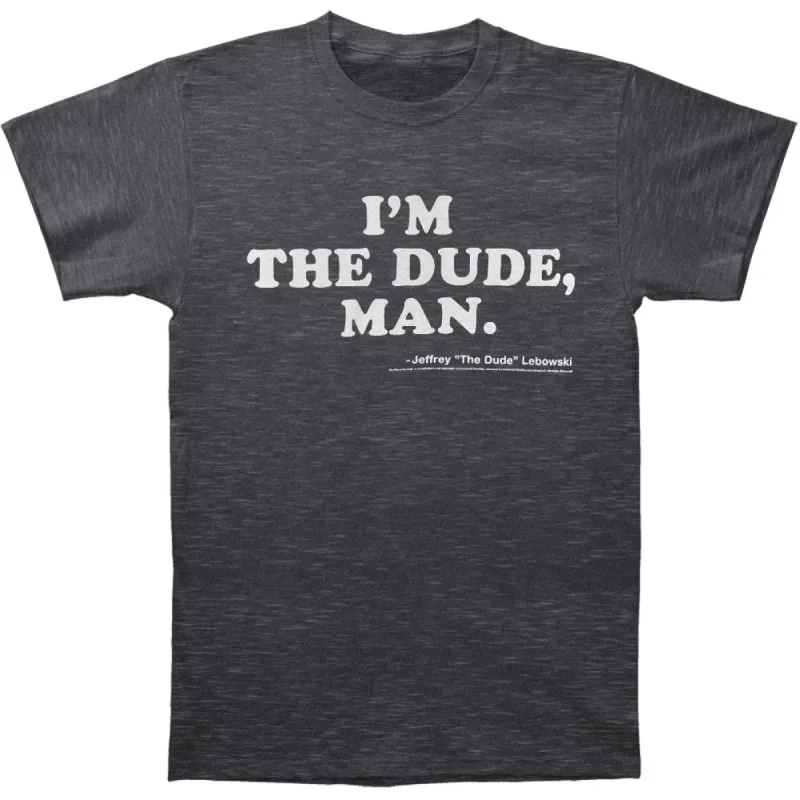 I'm The Dude, Man Slim Fit T-shirt sold by Rockabilia