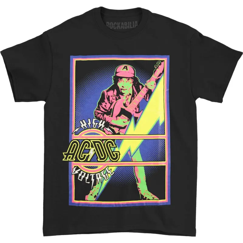 High Voltage Blacklight T-shirt made by AC/DC