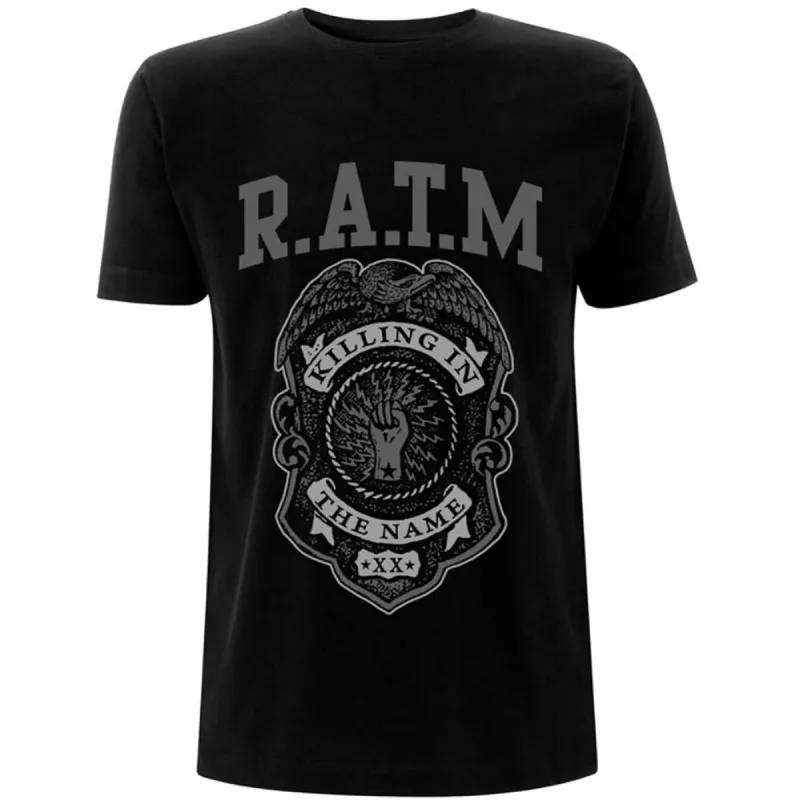 Grey Police Badge T-shirt sold by Rockabilia