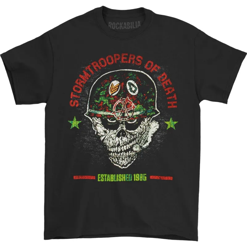 Stormtroopers of Death Helmet Head Tee (Black) T-shirt sold by Rockabilia