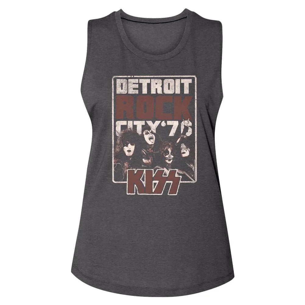 Detroit Rock City '77 Womens Tank sold by Rockabilia