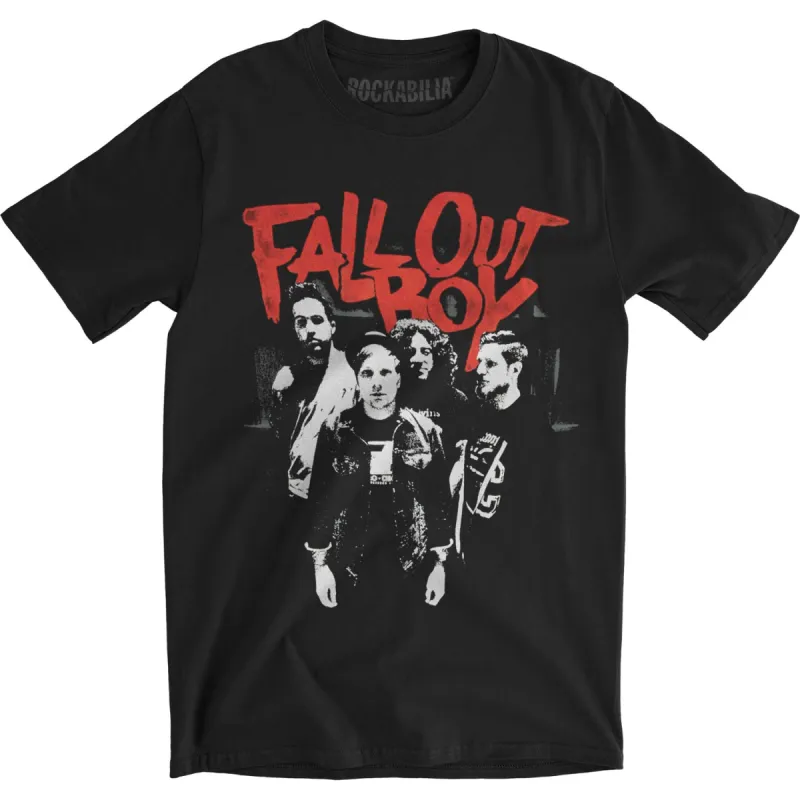 Punk Scratch Photo Slim Fit T-shirt sold by Rockabilia