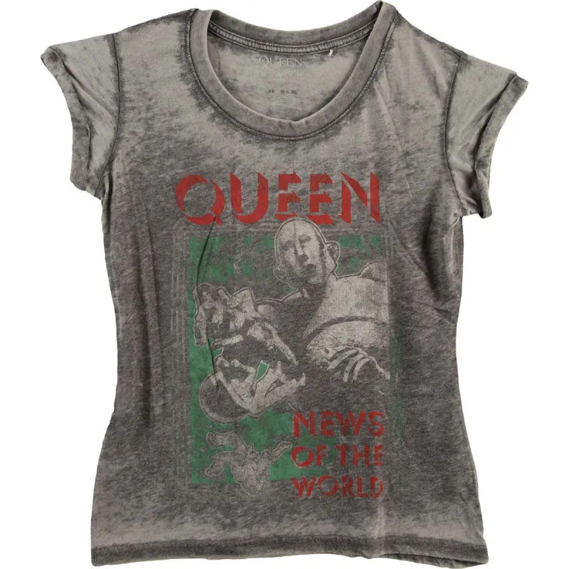 News Of The World (Burn Out) Ladies Fashion Tee Junior Top sold by Rockabilia
