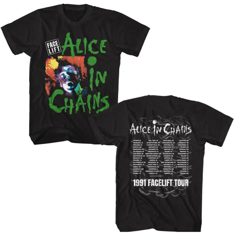 Alice In Chains Facelift Tour 91 T-shirt sold by Rockabilia