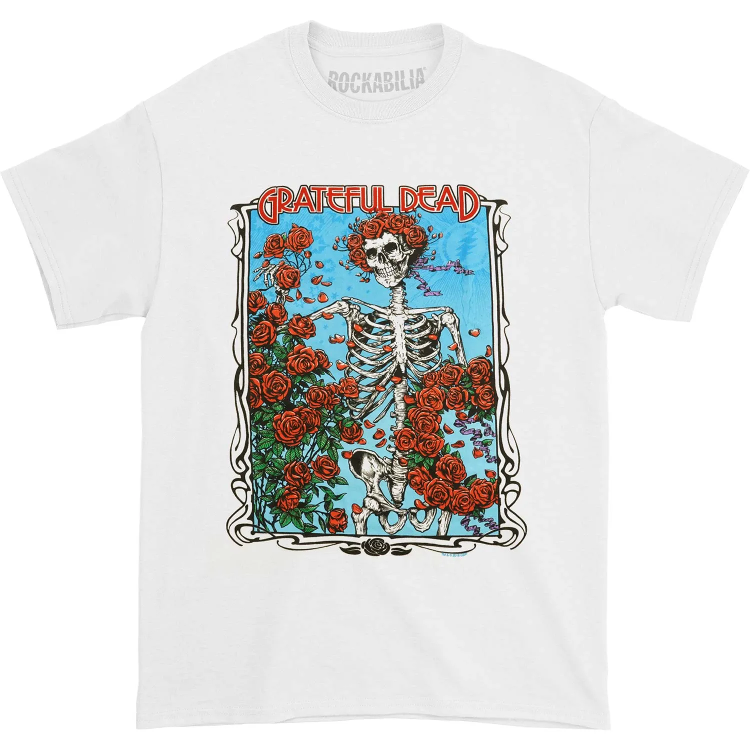 Bertha Wheel & Roses Slim Fit T-shirt sold by Rockabilia