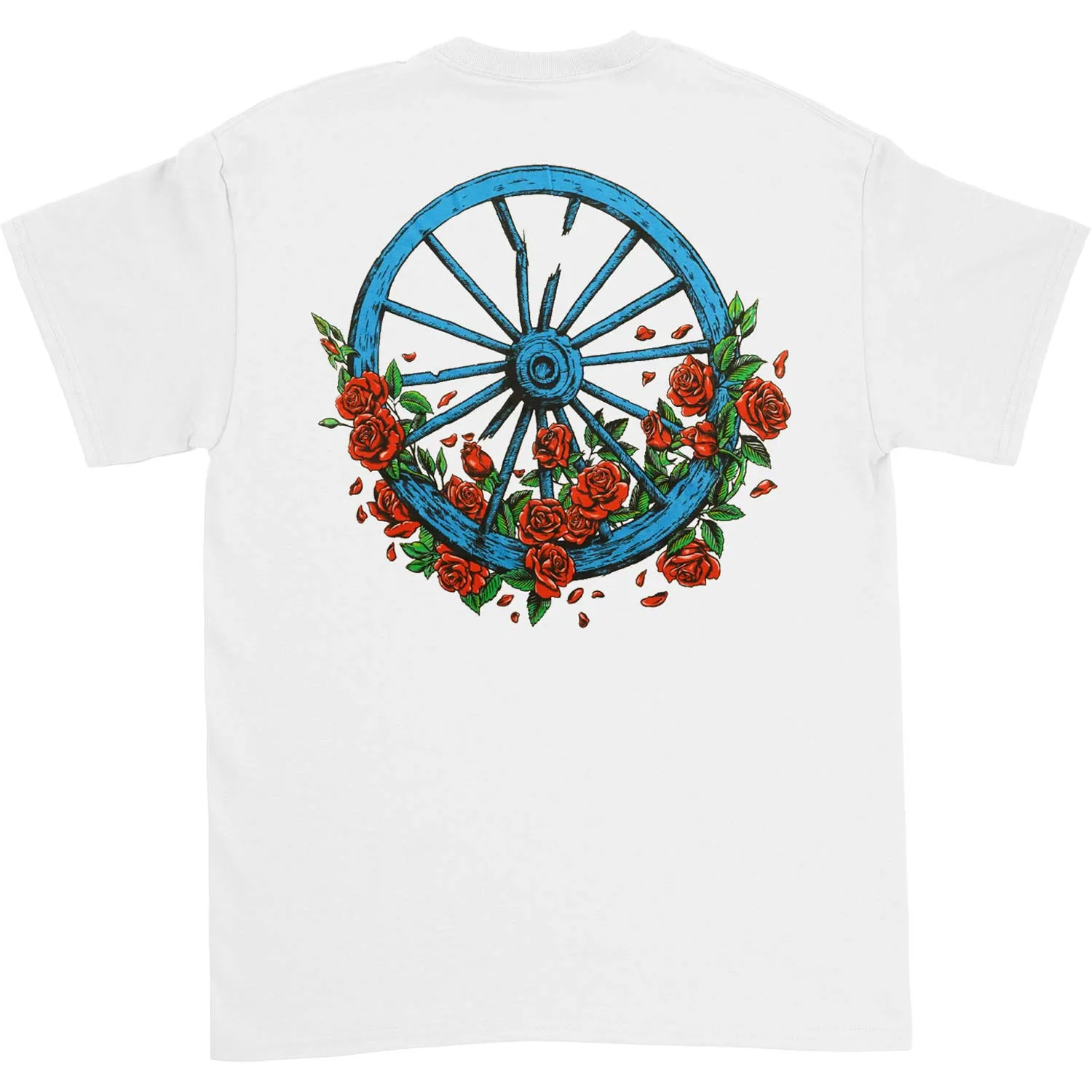Bertha Wheel & Roses Slim Fit T-shirt sold by Rockabilia product image thumbnail 2
