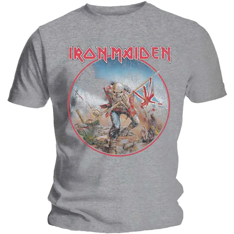 Trooper Vintage Circle Slim Fit T-shirt sold by Rockabilia