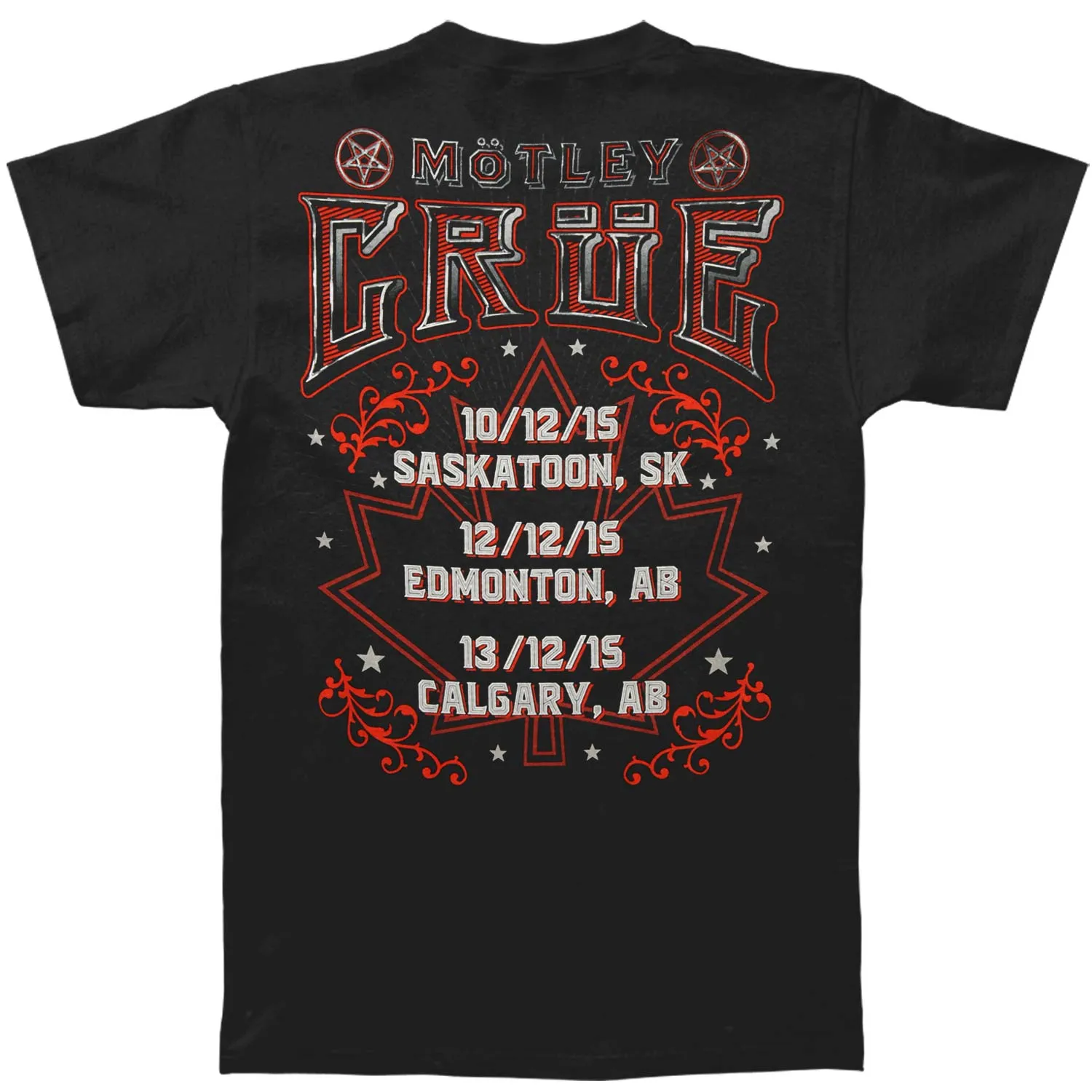 2015 Canada Tour T-shirt sold by Rockabilia product image thumbnail 2