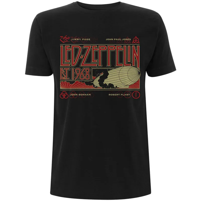 Zeppelin & Smoke Slim Fit T-shirt sold by Rockabilia