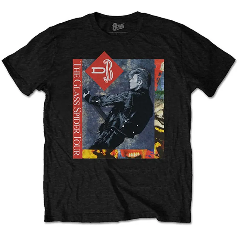 David Bowie Glass Spider Tour (Back Print) Slim Fit T-shirt made by Rockabilia