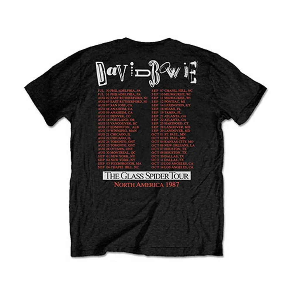 David Bowie Glass Spider Tour (Back Print) Slim Fit T-shirt sold by Rockabilia product image thumbnail 2