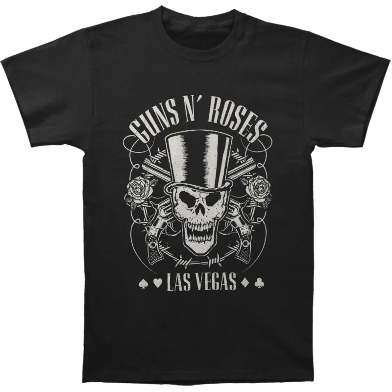 Top Hat, Skull, & Pistols Slim Fit T-shirt sold by Rockabilia