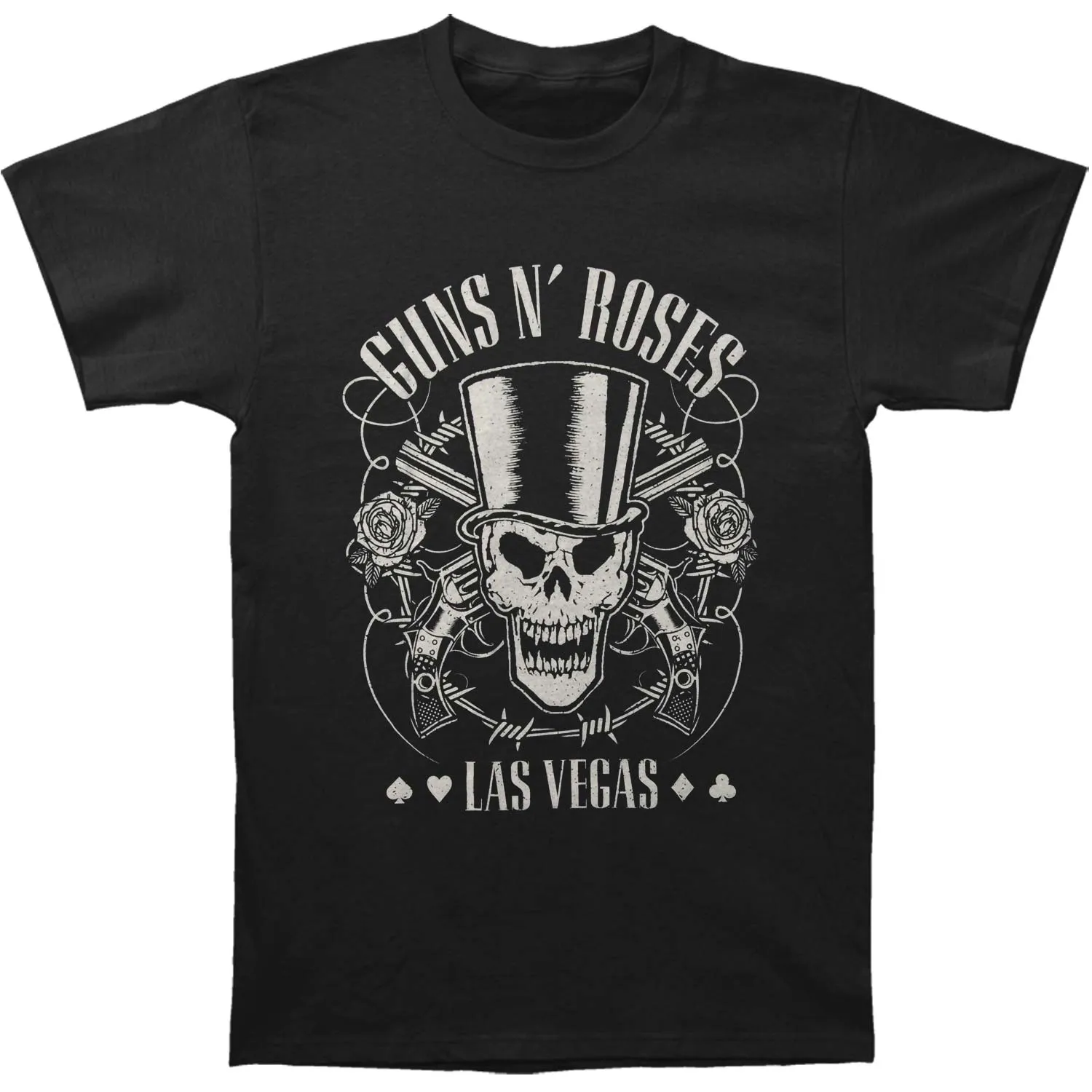 Top Hat, Skull, & Pistols Slim Fit T-shirt sold by Rockabilia
