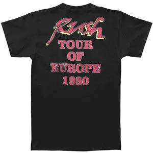 European Tour 1980 Slim Fit T-shirt sold by Rockabilia product image thumbnail 2