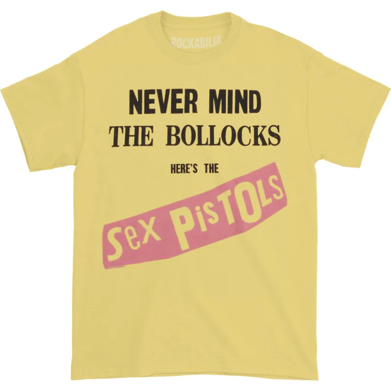 Yellow Nevermind The Bollocks T-shirt sold by Rockabilia