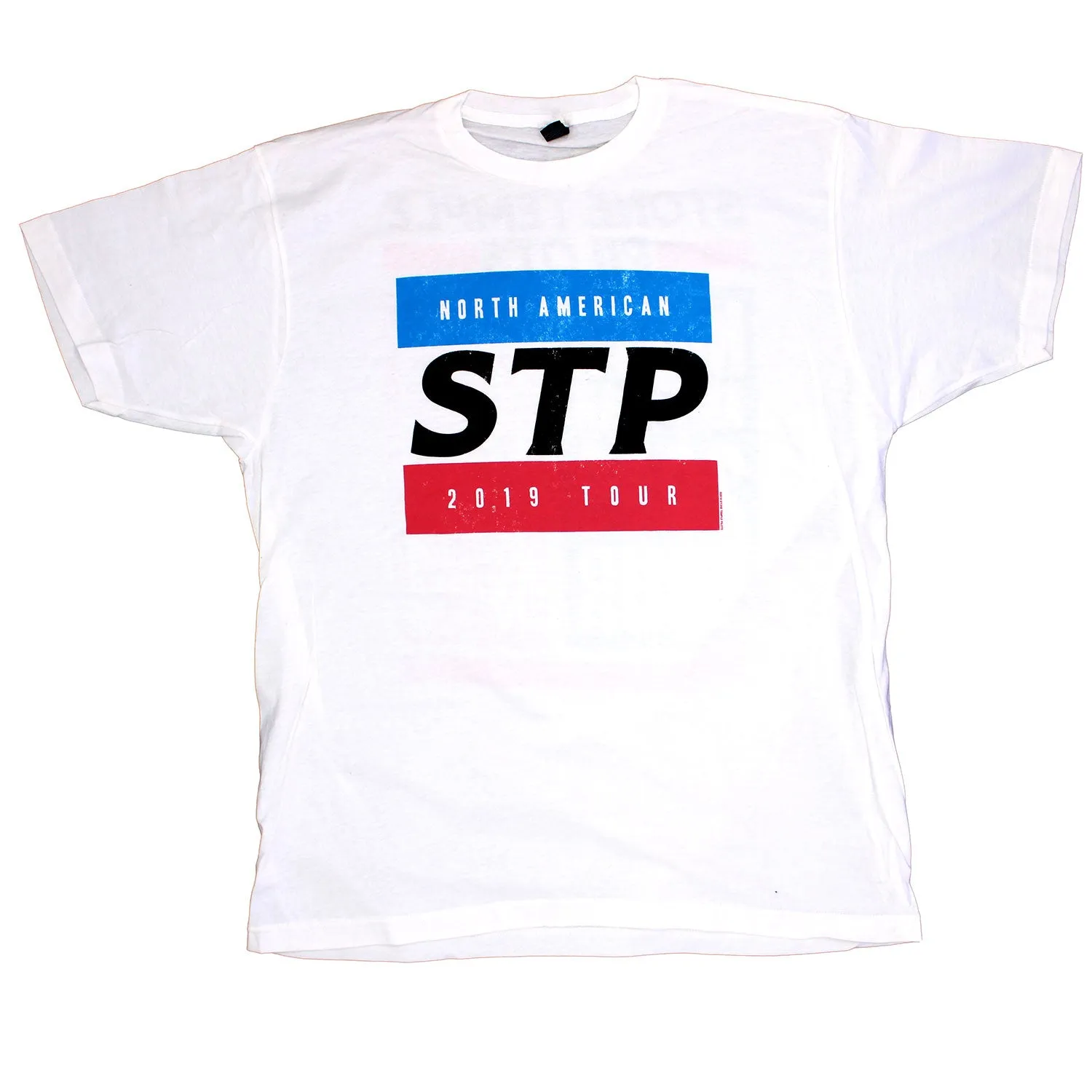Blue & Red Stripes 2019 North America Tour T-shirt sold by Rockabilia