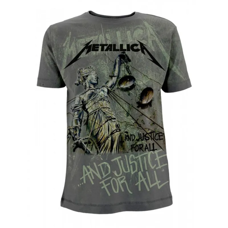 And Justice For All Neon (all Over) T-shirt sold by Rockabilia