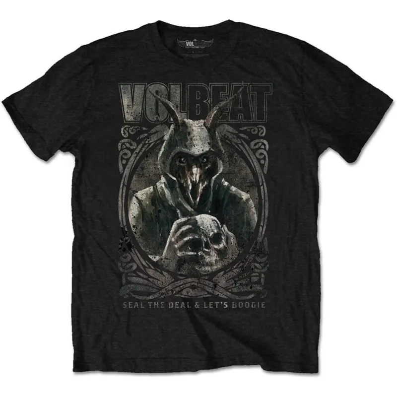 Goat with Skull Slim Fit T-shirt sold by Rockabilia