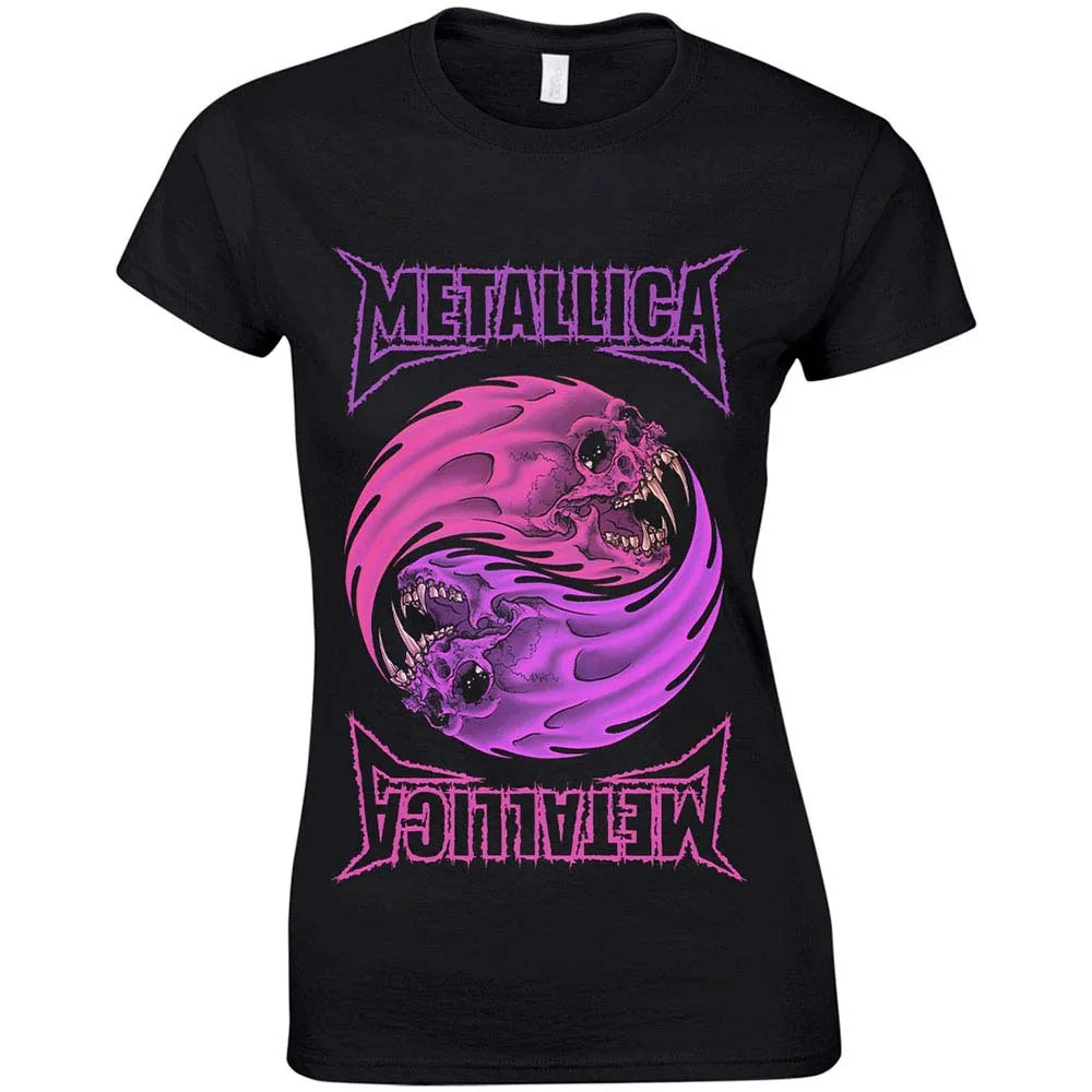 Yin Yang Purple Ladies Tee Junior Top sold by Rockabilia