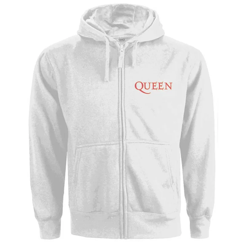 Classic Crest (Back Print) Ladies Zipped Hoodie Girls Jr Hooded Sweatshirt sold by Rockabilia